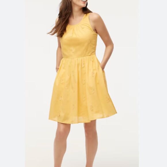NWT J Crew Pineapple Mini Dress 6 - Picture 1 of 10